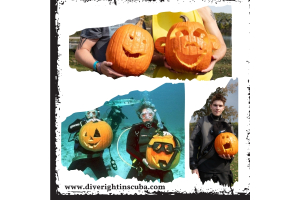 Underwater Pumpkin Carving
