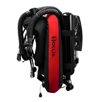 Hollis Prism 2 Rebreather - Backmounted Counter Lungs - Petrel 3