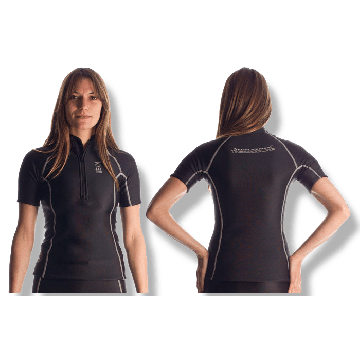 Thermocline Women's Short-Sleeved Zipper Shirt (Closeout)