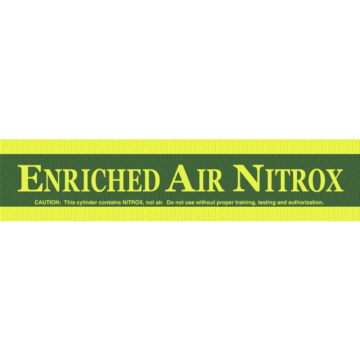 "Enriched Air Nitrox" Tank Band Sticker (Closeout)