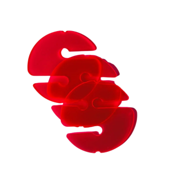 Line Cookies (Transparent Red, 3-Pack, Closeout)