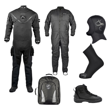Fusion Kraken Dive Drysuit & Undergarment Package
