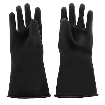 5 Finger Rubber Gloves (Long)