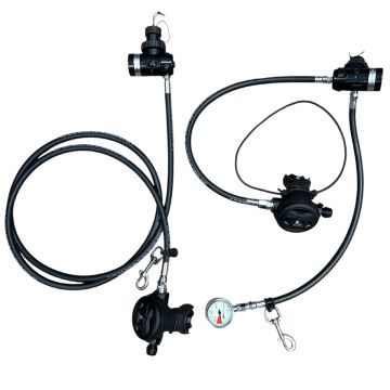 Illusion 2.0 Backmount Doubles Regulator Package