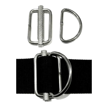 Sliding Metal D-Rings (Pair)