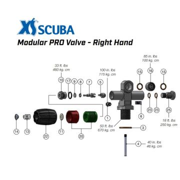 XS Scuba / Thermo Valve Repair Parts