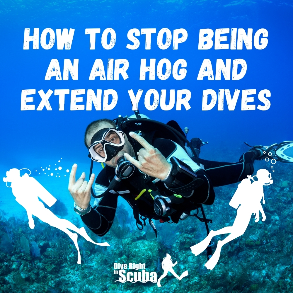 Diver in open water.