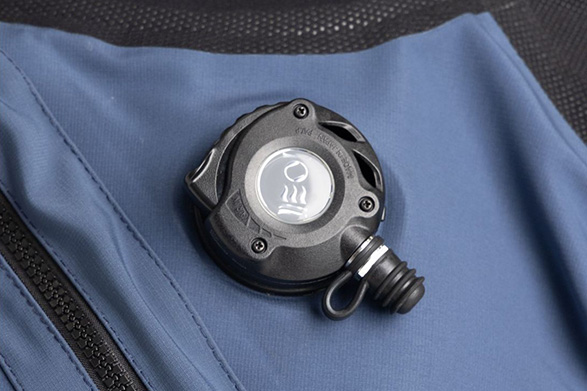 drysuit valve install